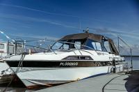 Boat with private pedal boat and SUP boards