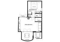 Apartment mit Terrasse