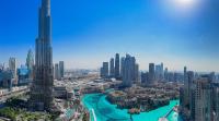 GRANDE RESIDENCES with a direct Burj Khalifa view and Private Fountain Show at 62nd floor with DXB AIRPORT VIP Shuttle option for 8 guests - B&B Dubai