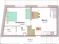 Apartment mit Balkon