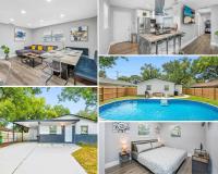 Contemporary & Fully Updated Heated Pool Home - B&B