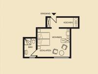 Apartamento de 1 dormitorio