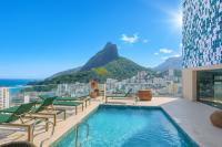 Flat com varanda, vista mar e Cristo - Bed and Breakfast Rio de Janeiro