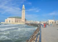 Apartment Casa Marina - Borgone, Ocean & Hassan II Views - Ferienwohnung Casablanca