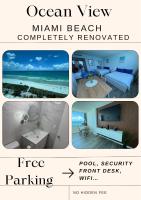 1701 - Studio Ocean Front Free Parking Pool - Bed and Breakfast Miami Beach