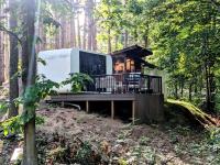 Secluded Modern Tiny House with Wood-Fired Hot Tub Near Trails in Sears, Michigan - B&B Sears