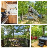 Great Views! A-Frame w Hot Tub, Grill & Fire Pit - B&B Morton Grove