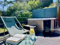 Scorfel Lodge, Northwood, Bain nordique, terrasse - B&B Trégastel