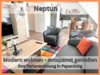 "Neptun" Papenburg Dachterrasse Einbauküche Neubau 74 qm Free WiFi 2 Schlafzimmer bis 4 Personen - Ferienwohnung Papenburg