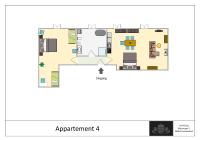 Appartamento con 2 Camere da Letto e Vista Giardino 