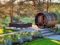 Domek LAVENDA z widokiem na rzekę - Basen, Jacuzzi, Sauna - Magiczny ogród - 0,5ha prywatnej przestrzeni - B&B Zawady