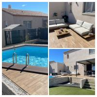 Charmante maison avec petite piscine et jardin - B&B Port-La Nouvelle