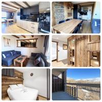 T3 rénové et cosy - Vue incroyable plein sud - B&B Huez
