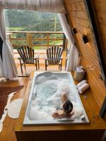 Chales alto do morro 1, conforto e vista privilegiada - B&B Rancho Queimado