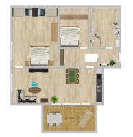 Appartamento con 2 Camere da Letto