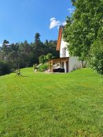 Domek Anastazja na Kaszubach z własną linią brzegową oraz balią - B&B Borzyszkowy