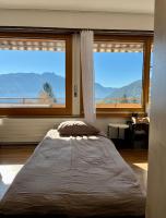 Studio rénové avec vue panoramique - B&B Ovronnaz