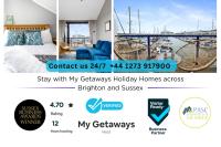 Brighton Water Cabin at the Marina, Free Parking By My Getaways - Ferienwohnung Brighton