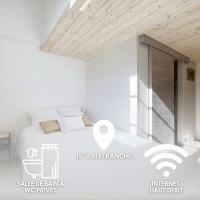 Fleurie - Anse Centre - Chambre et Salle de bain WC privée - Cuisine partagée - Ferienwohnung Anse