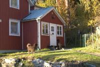 Rotes Schwedenhaus für Familien und Hunde - Chambres d'hôtes Lungvik