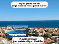 duplex pleine vue mer piscine plage a pied 5 minutes internet parking - B&B Fleury