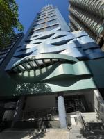 Flats na praia com AC, piscina, sauna e academia! - Ferienwohnung Santos