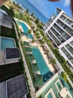 Apartamento moderno con vista al mar y piscinas 1 habitación con balcón en Manzanillo,Cartagena - Chambres d'hôtes Carthagène