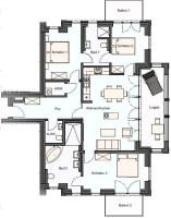 Penthouse Gezeitenblick, Am Alten Deich 4-2 31 - B&B Dangast