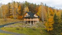AleBale Przesieka luksusowy dom z bali z widokiem na Karkonosze - Chambres d'hôtes Przesieka