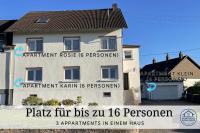 Apartment Karin - Modern ausgestattet und ideal für Gruppen bis 6 Personen und Hund, egal ob Familie, Kollegen oder Freunde, 85qm mit Terasse und eigenem Stellplatz - B&B Riegelsberg