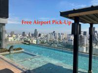Free Airport Pick Up Rooftop Pool Gym near BTS Emquartier Shopping city center - B&B Bangkok