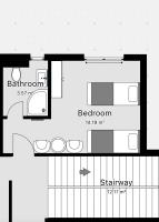 Chambre Lits Jumeaux avec Salle de Bains Privative