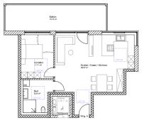 Appartement 1 Chambre - Vue sur Jardin