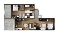 Suite Appartamento con 3 Camere da Letto