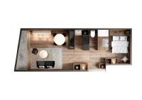 Appartamento con 1 Camera da Letto