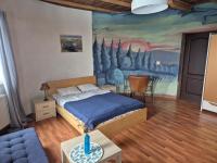 Vierbettzimmer mit Bergblick