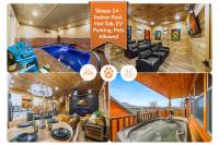 Cozy Cabin in Smokies- Sleeps 14, Indoor Pool, Hot Tub, Game Room, Pets Welcome - Bed and Breakfast Pigeon Forge