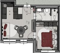 One-Bedroom Apartment with Balcony