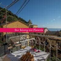 Liersena Sea View Mini Villa with AC - B&B Manarola
