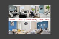 Modern 5 Bed 2 Bath House w Free Parking - B&B Bury