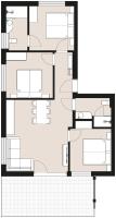 Apartamento de 3 dormitorios