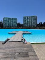 Hermoso Depto full equipado 2D y 2B vista al Mar, Laguna y Dunas - Chambres d'hôtes Las Garzas
