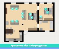 Daugava rrlux Penthouse with fireplace and free parking - Chambres d’hôtes Riga