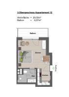 Studio Apartment with Balcony