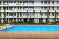 Blue and Beige Apartment in Sianożęty with Seasonal Pool, Parking and Balcony by Noclegi Renters - Chambres d'hôtes Sianożęty
