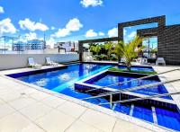 Apto 2 quartos com ar, piscina e varanda I 6 min praia Aruana - B&B Aracaju