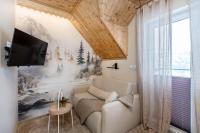 Apartament nr 4 z widokiem na góry i jezioro oraz balkonem