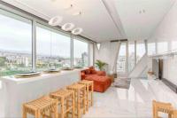 Apartment mit 1 Schlafzimmer, Balkon und Stadtblick