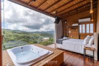 Apto c/ chimenea, jacuzzi y vista increíble VST027 - B&B Anitápolis