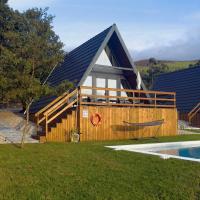 Chalés Luna In Rio escapadinha no Gerês, A-frame aconchegante vista rio e montanha aquecimento, total privacidade - B&B Ponte da Barca